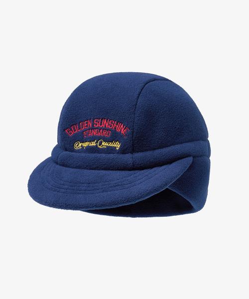 Sunshine earflap fleece cap_Neon navy