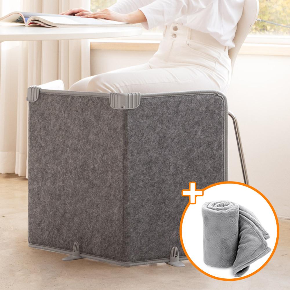 듀플렉스 사무실 발난로 접이식 히팅패드 파티션히터