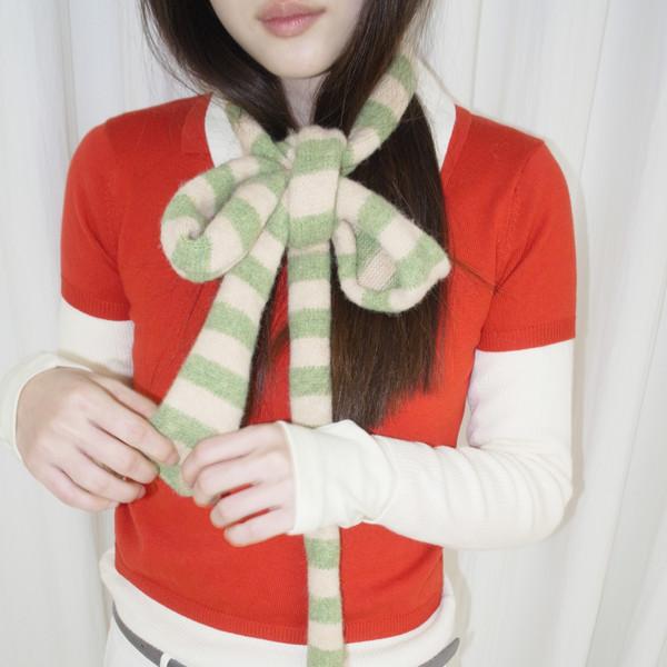 2tone stripe ill roll muffler ( 19 color )