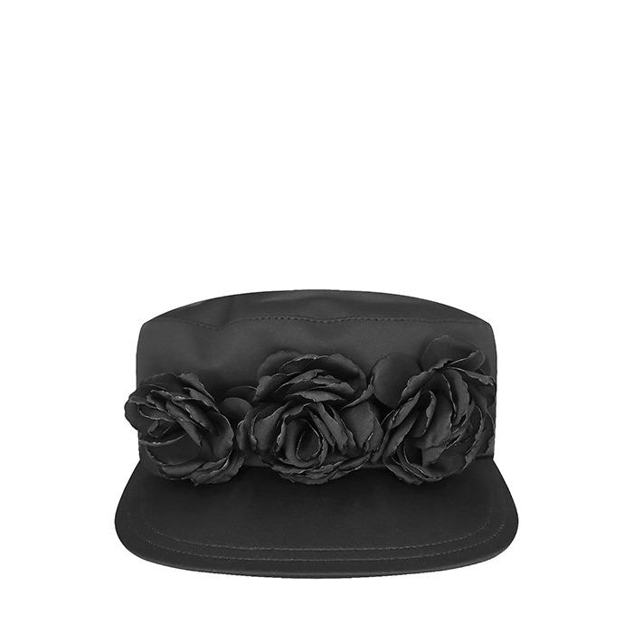 Vintage Rose Cap Black