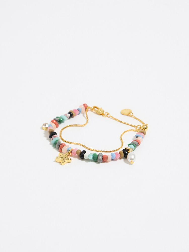 [빔바이롤라] 더블레이더 멀티컬러 스톤 브레이슬릿 B245AIX016MUF