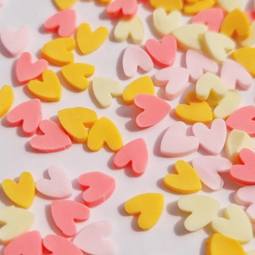 코랄핑크 하트 토핑 (약7g내외)