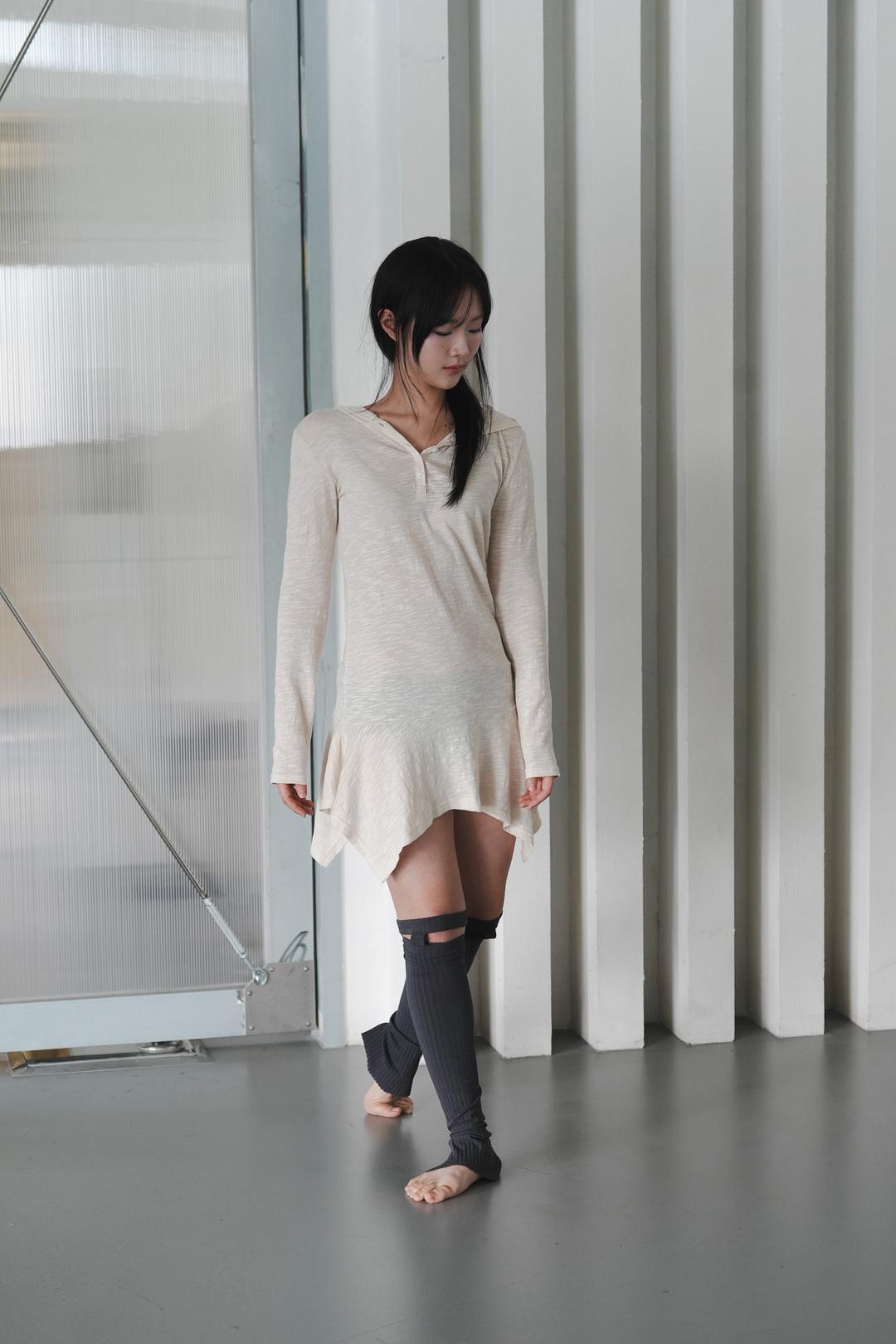 Hoodie dress, vanilla