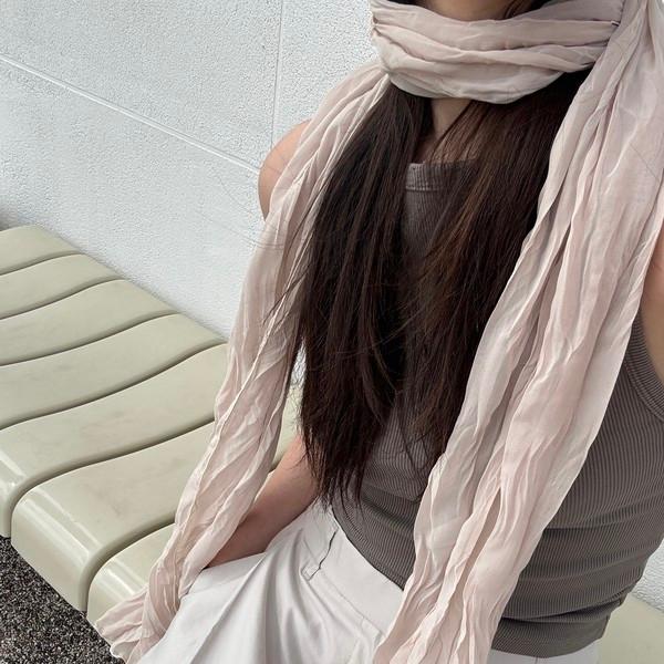 Soft Whipping Scarf - Beige