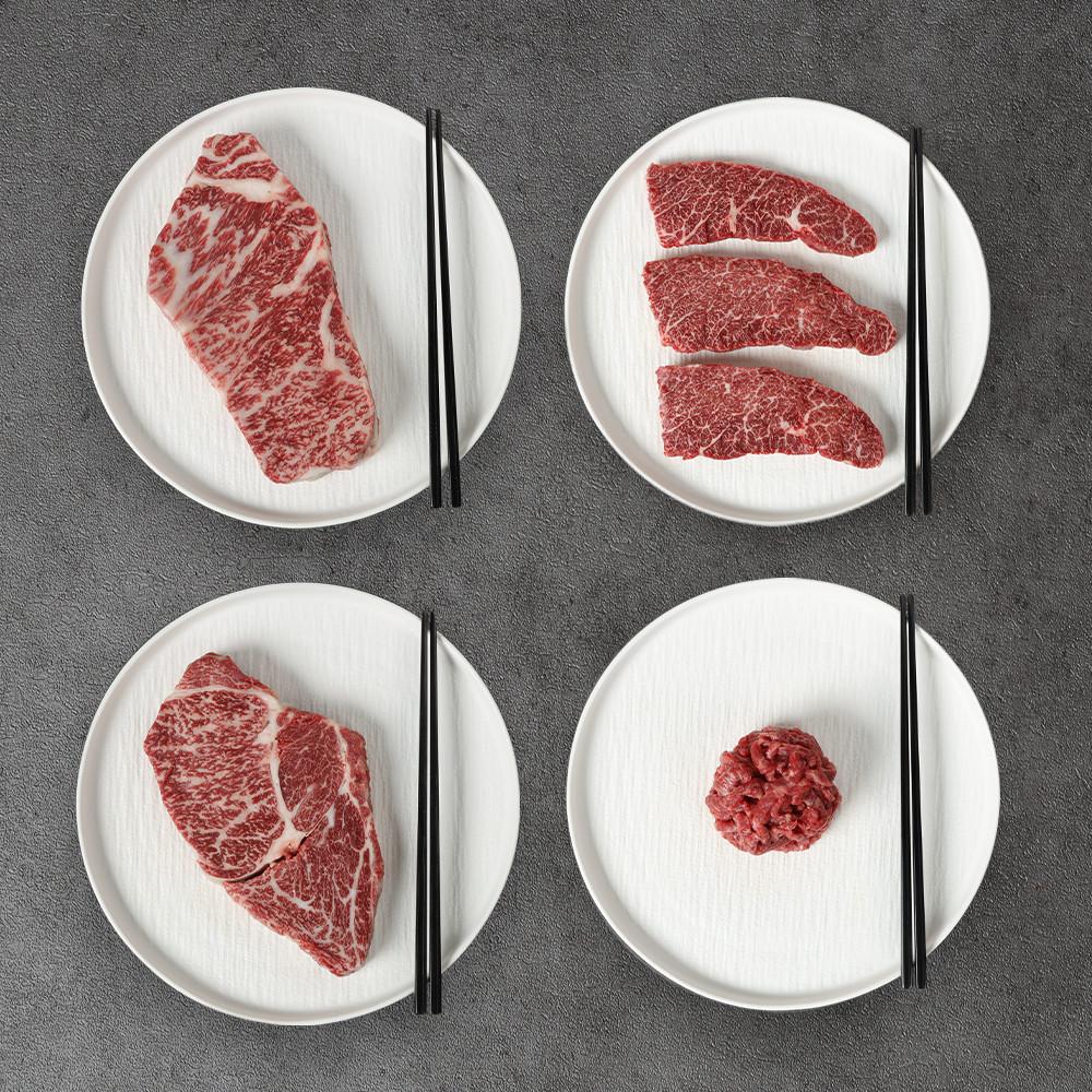 마장동 투쁠 한우 등심 채끝 깍둑 채끝 [원산지:국내산 한우]