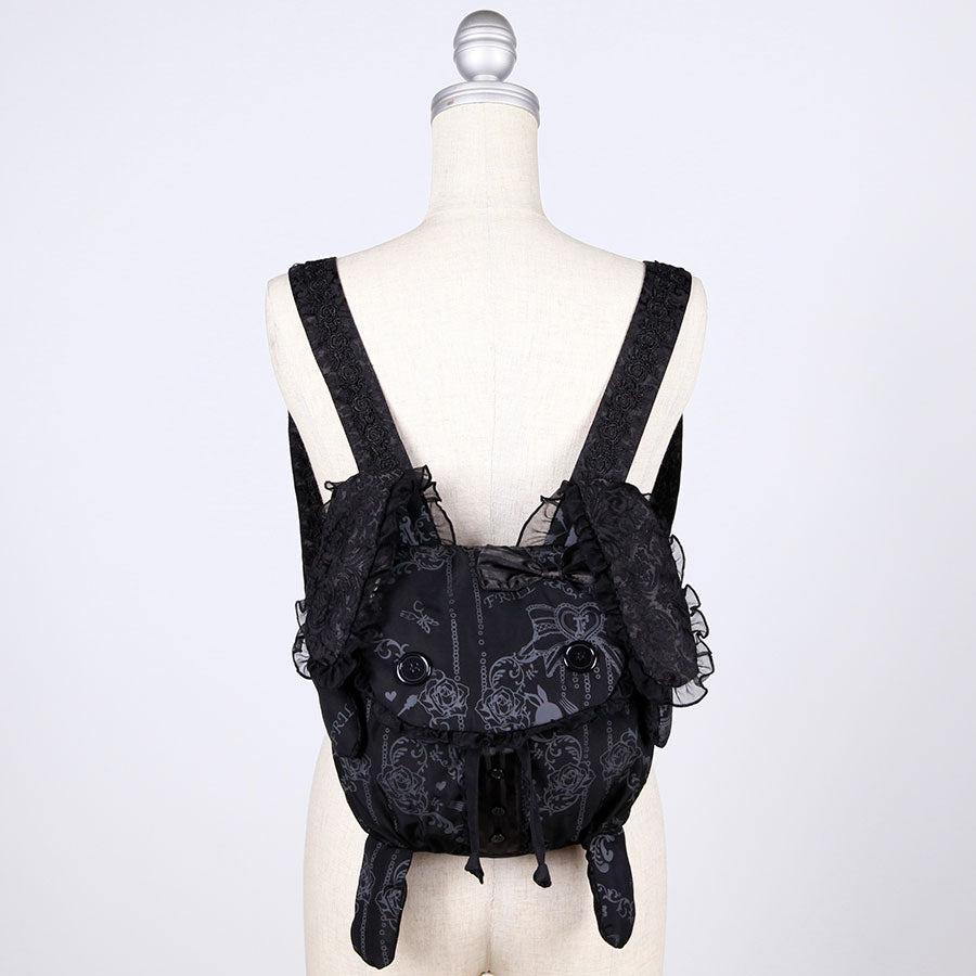 Lovely Bunny Frill Backpack / BK