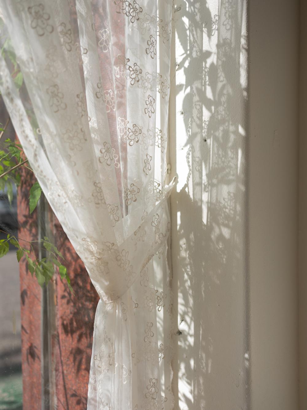 레이스 베어 커튼