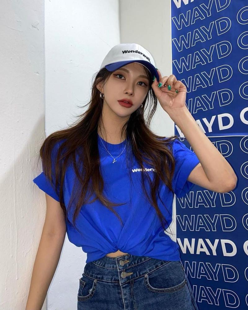 원더월 오리지널 로고 무지 반팔티