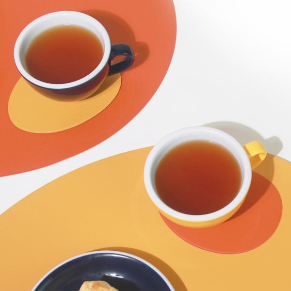 에코레더 투톤 논슬립 컵받침홀더 4스타일 4컬러