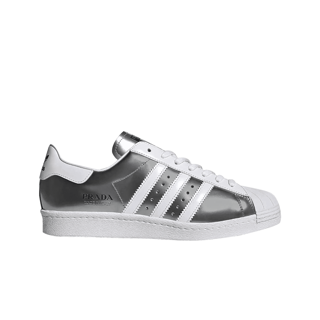 Adidas x Prada Superstar Metallic Silver