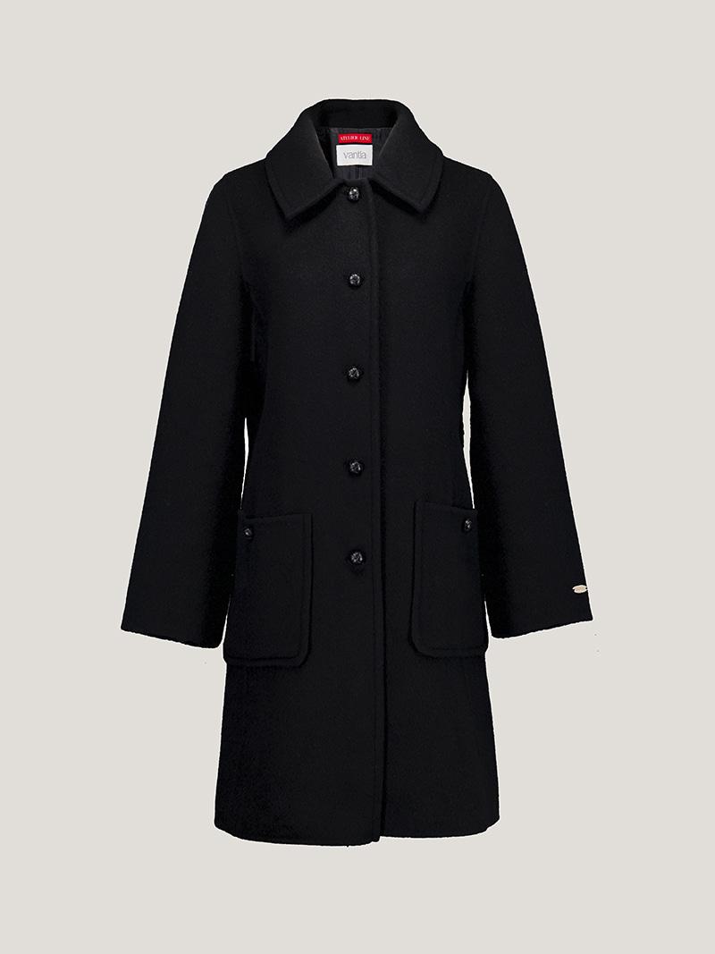 [반티아268] 블랙 애비 미디 코트