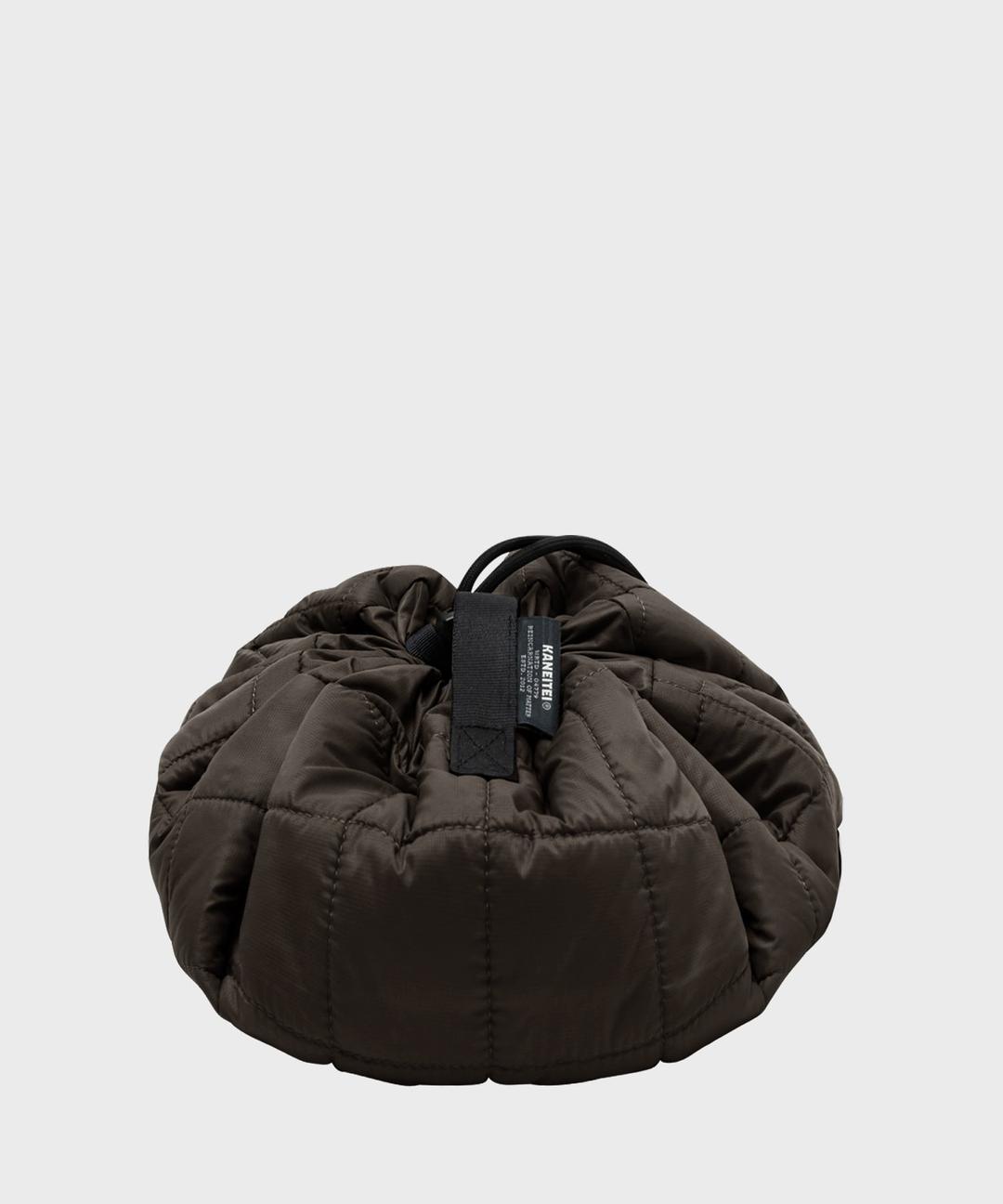 DUMPLING QUILTING STORAGE CROSS BAG (BROWN) / RECYCLED