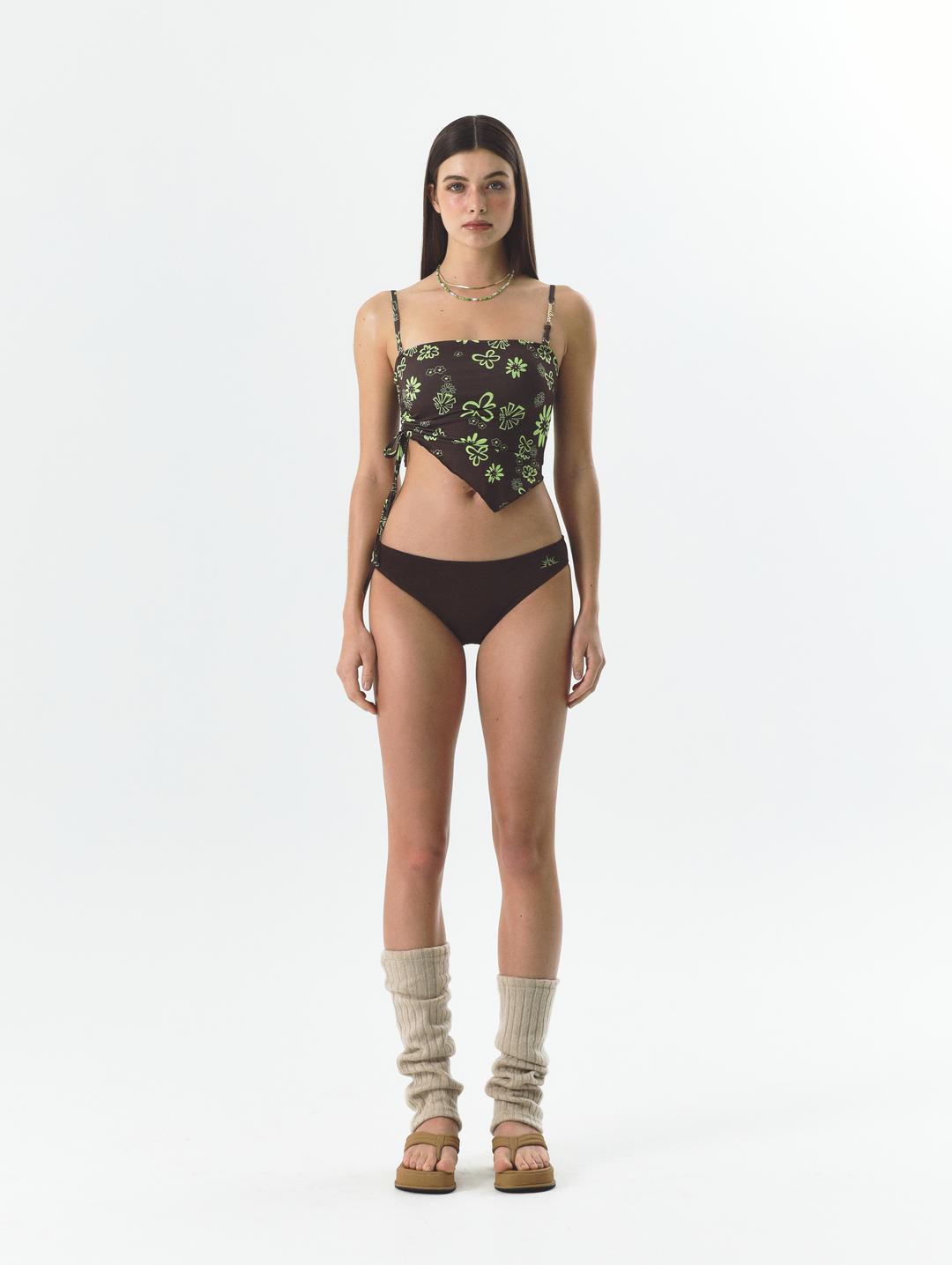 TAN TUBE-TOP SET