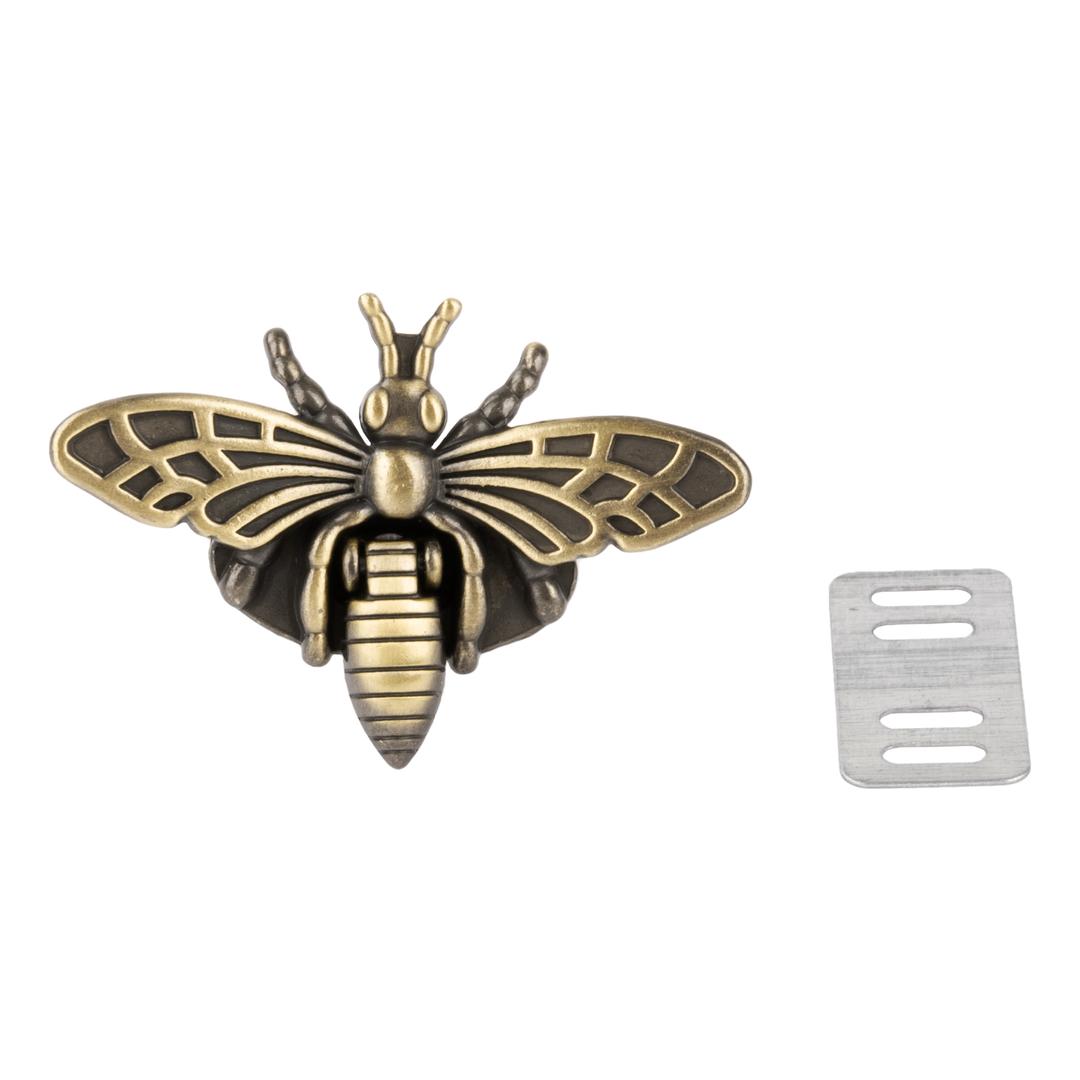 꿀벌 잠금장식 - 엔틱사틴