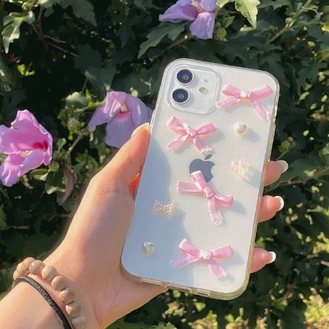 [아이폰15/Z플립5] 로맨틱리본 폰케이스