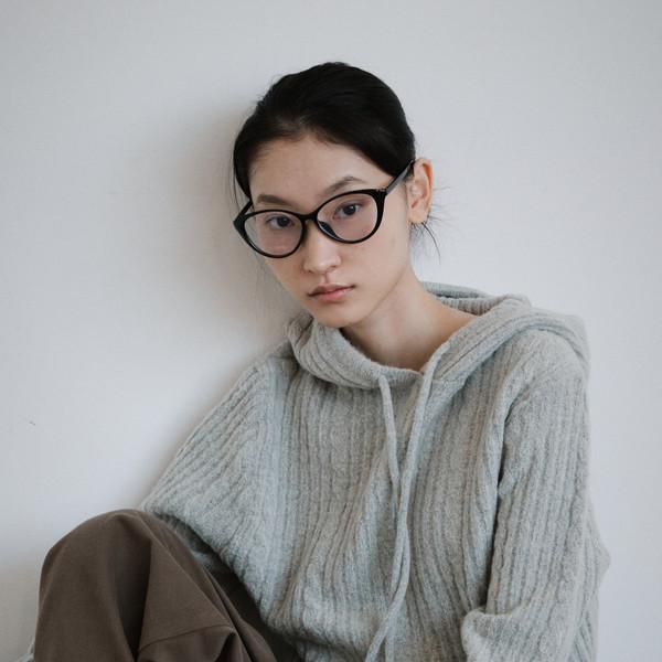 [12/30 순차 출고] Twisted Wool Hooded knit (Light Gray)