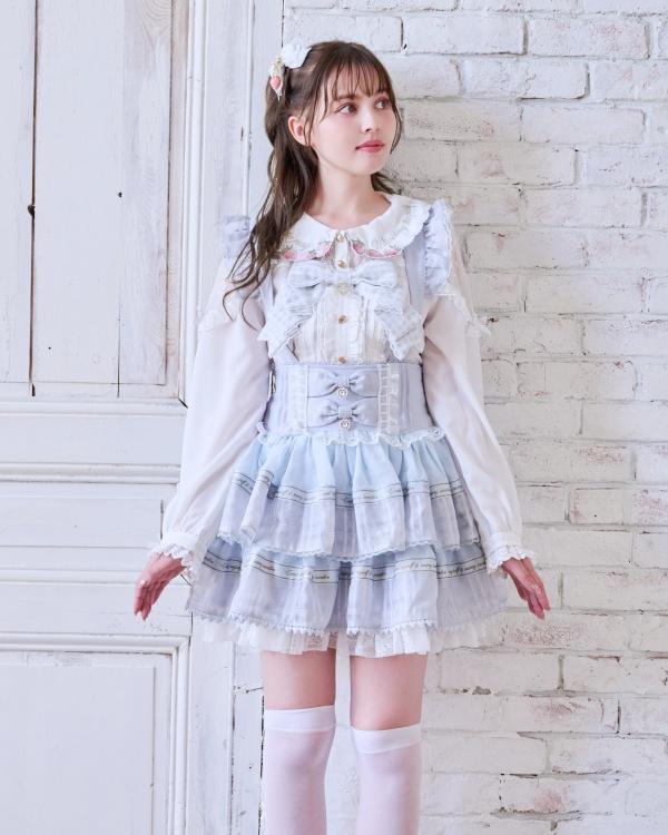 メッセージリボンシアーチェックスカパン