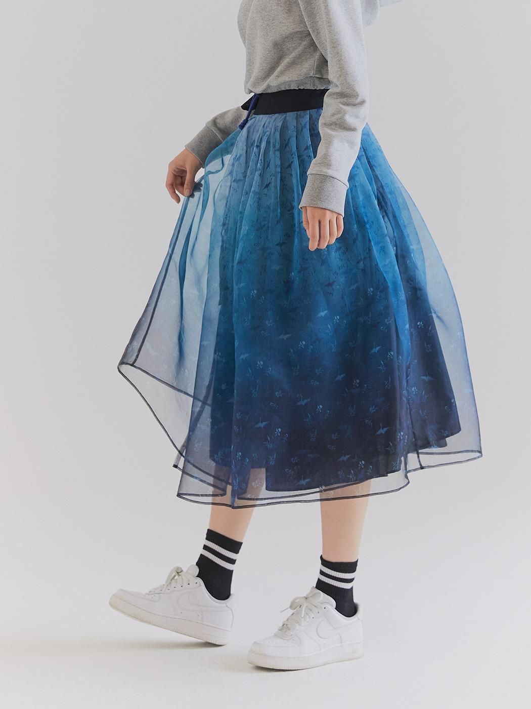 운학문 풀치마 RM32C204