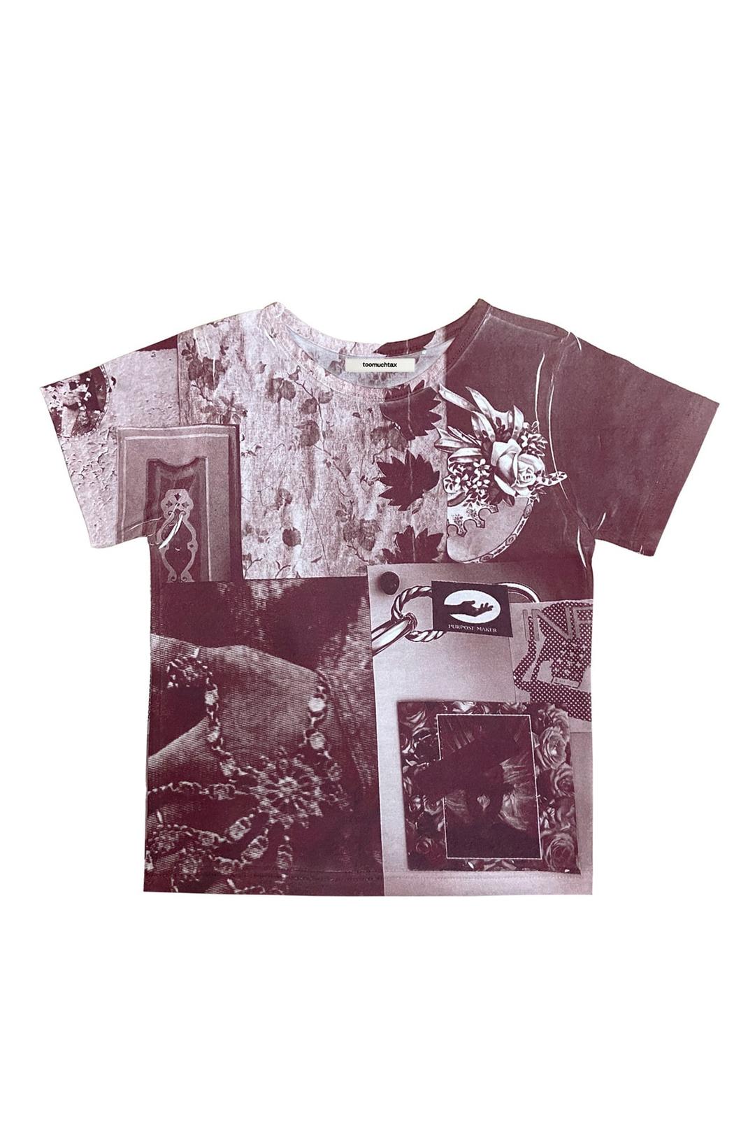 COLLAGE02 BABY-T (BURGUNDY)