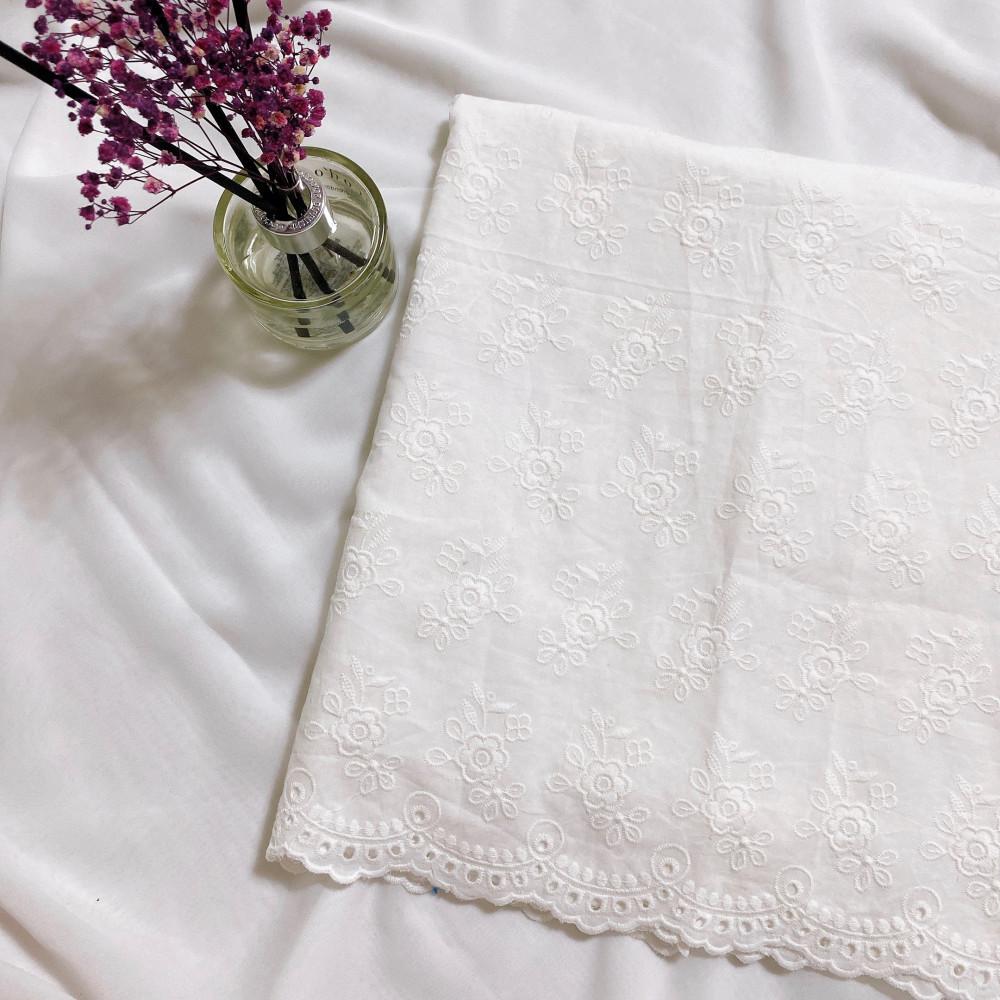 에이든 면 패브릭 자수레이스 (YM015)