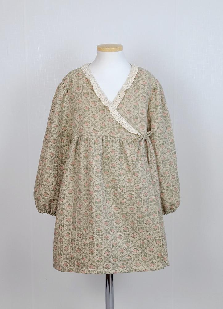 [실물패턴] 비비안 랩스타일 프릴 원피스