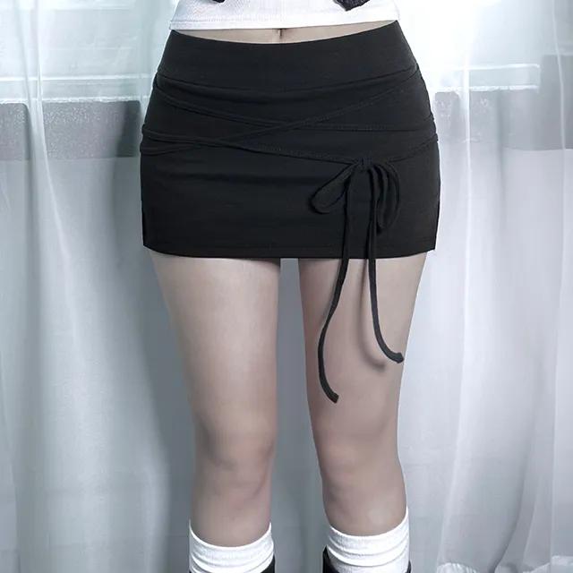 (당일) Ribbon Strap Skirt Pants (2colors)