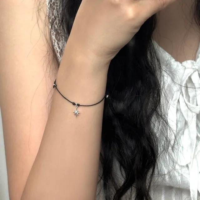 (silver925) sparkle rope bracelet 별빛 매듭 팔찌