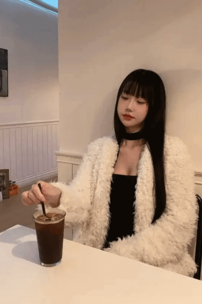 이즈민 윈터 퍼 뽀글이 퍼가디건 자켓 (3color)
