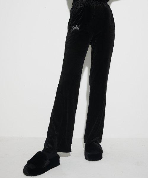 OW VELVET PANTS(BLACK)