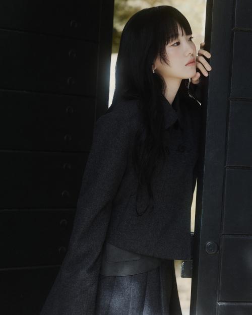 Wabi Round collar double jacket CHARCOAL