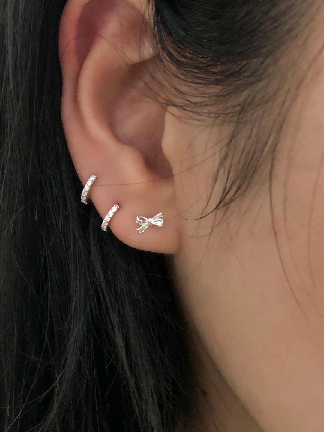 [둥그런/ 925 silver] 딥 원터치 귀걸이 (2 size)