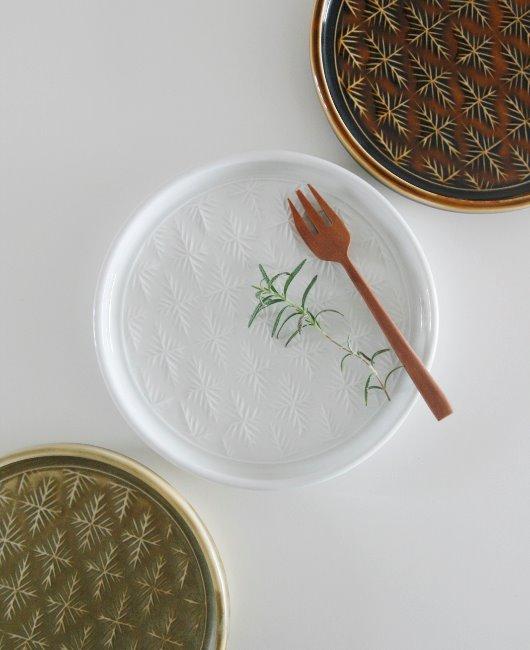 [장훈성 공방] 눈꽃 원형 접시 S (3 color )