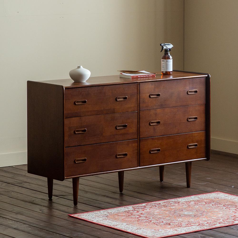 [신제품] [희망일배송] 리브 서랍장 02 와이드 (브라운)