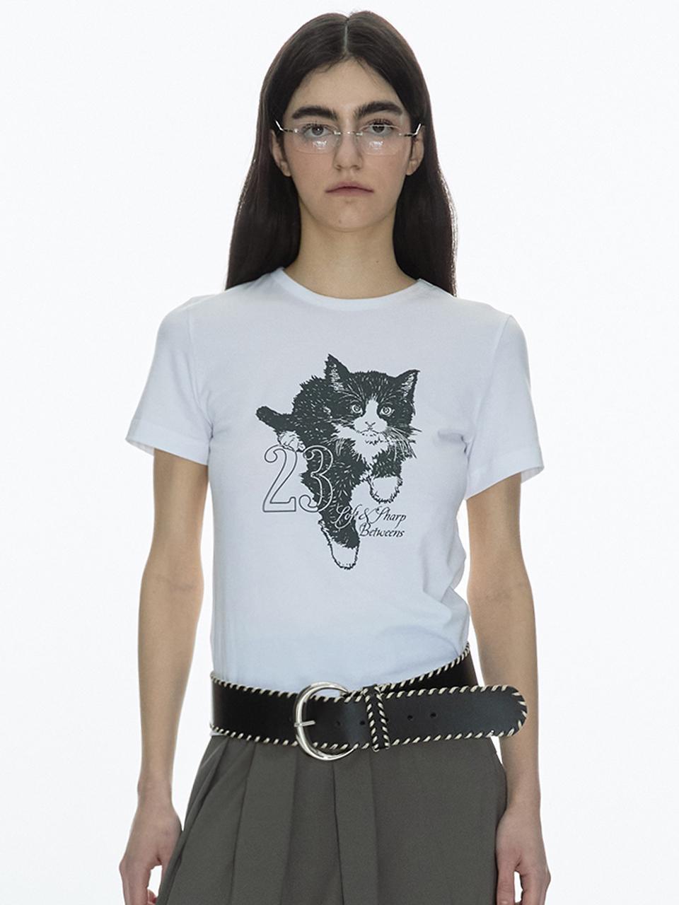23 Cat T-Shirt [White]