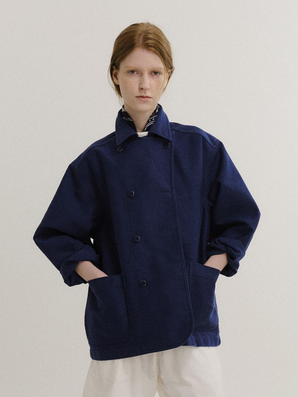 French double work jacket (Blue)