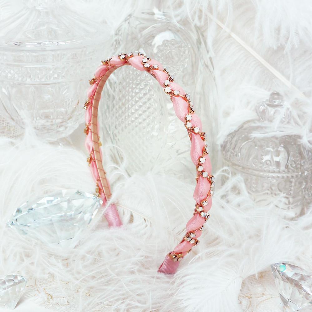 핑크 체인 데일리 헤어밴드 머리띠
