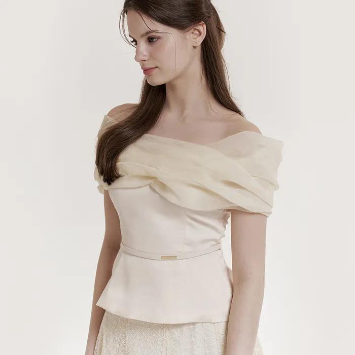 Dayana Off-shoulder Blouse (Cream)