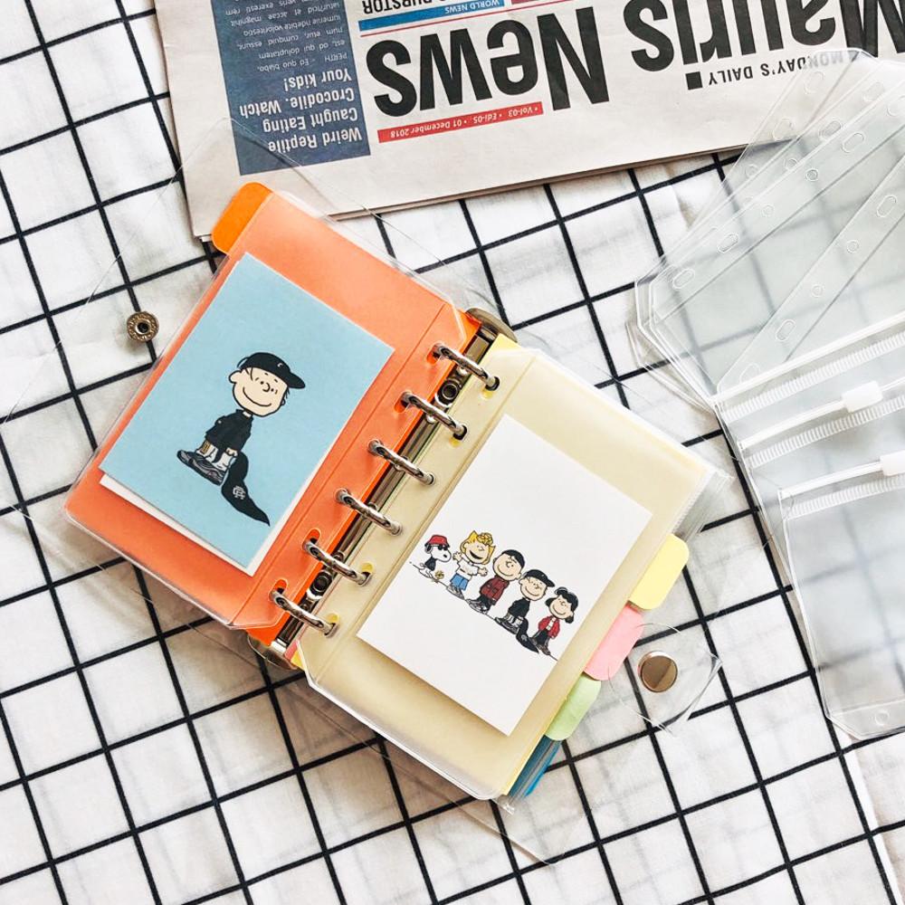 A6 A7 A5 3공 포카 포토카드 티켓 스티커 명함 투명 바인더 다이어리 속지