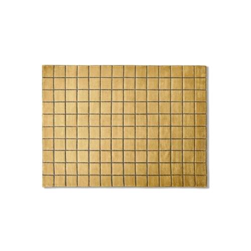 까시나 사하라 그리드 러그 - 오로 (2size) | bibliotheque