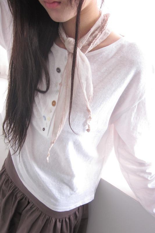 antique lace scarf (4color)