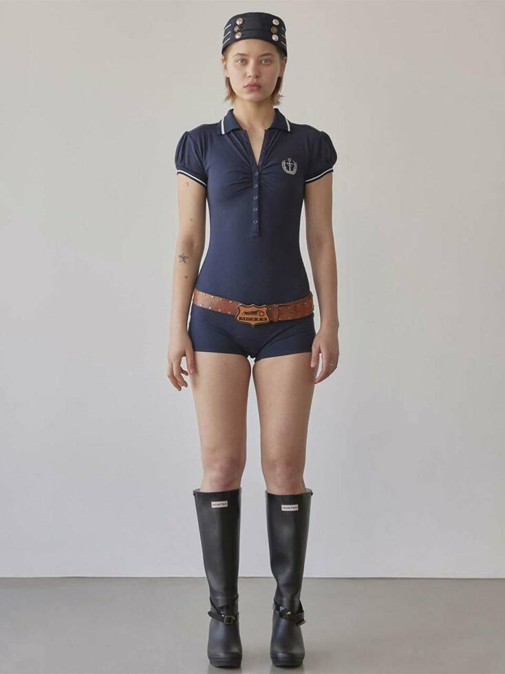 PK Classic Romper Navy