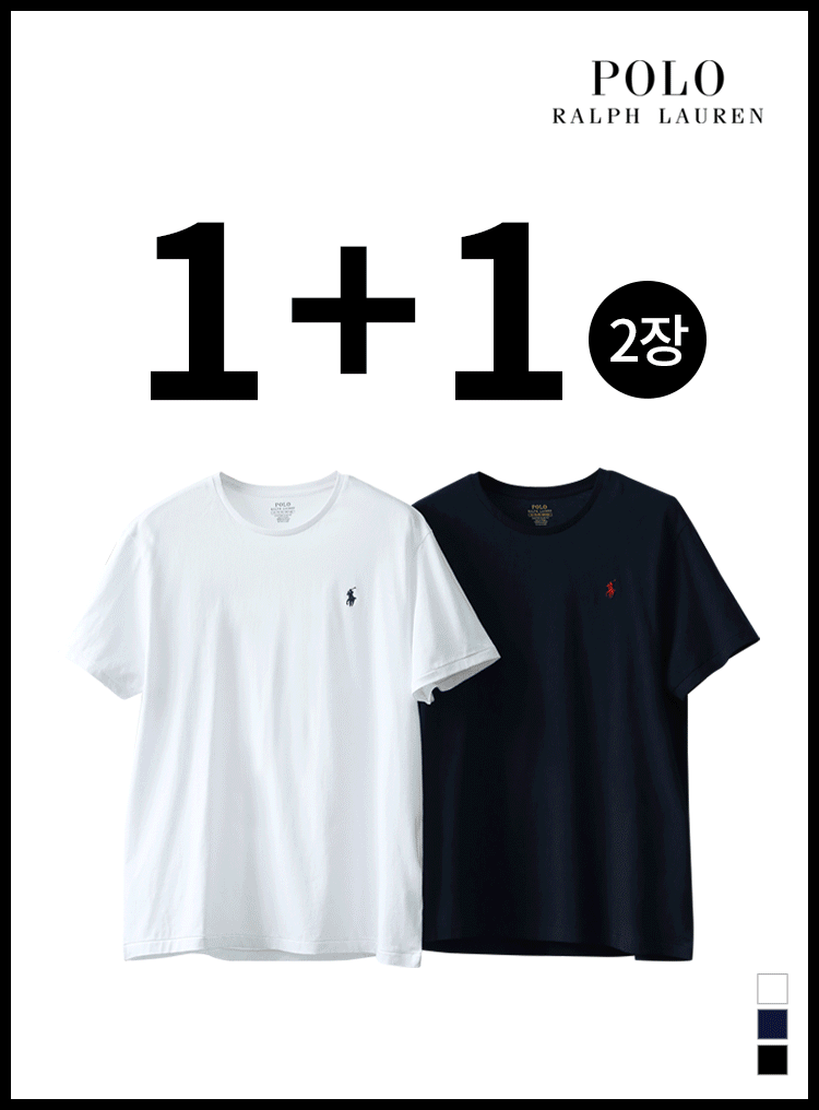 [1+1] 폴로 포니 자수 로고 숏 슬리브
