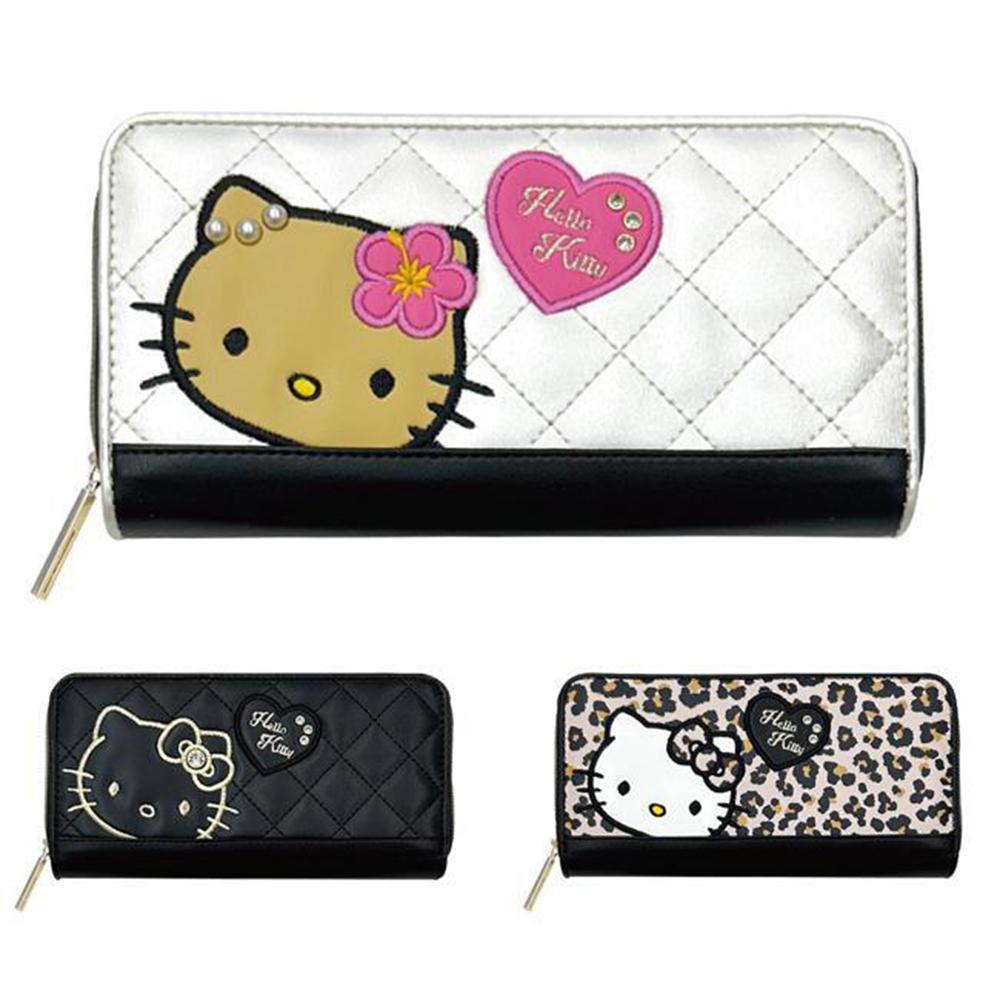 헬로키티 캐릭터 라운드 장지갑(와펜) (일))