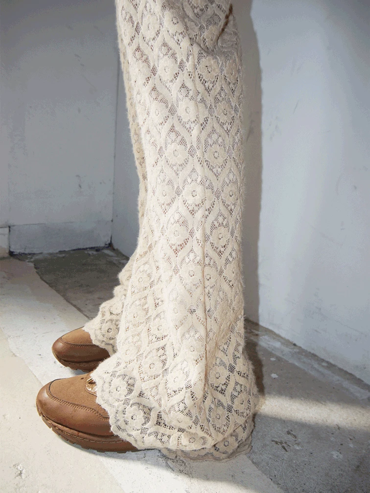 [9.hope] beige lace 부츠컷