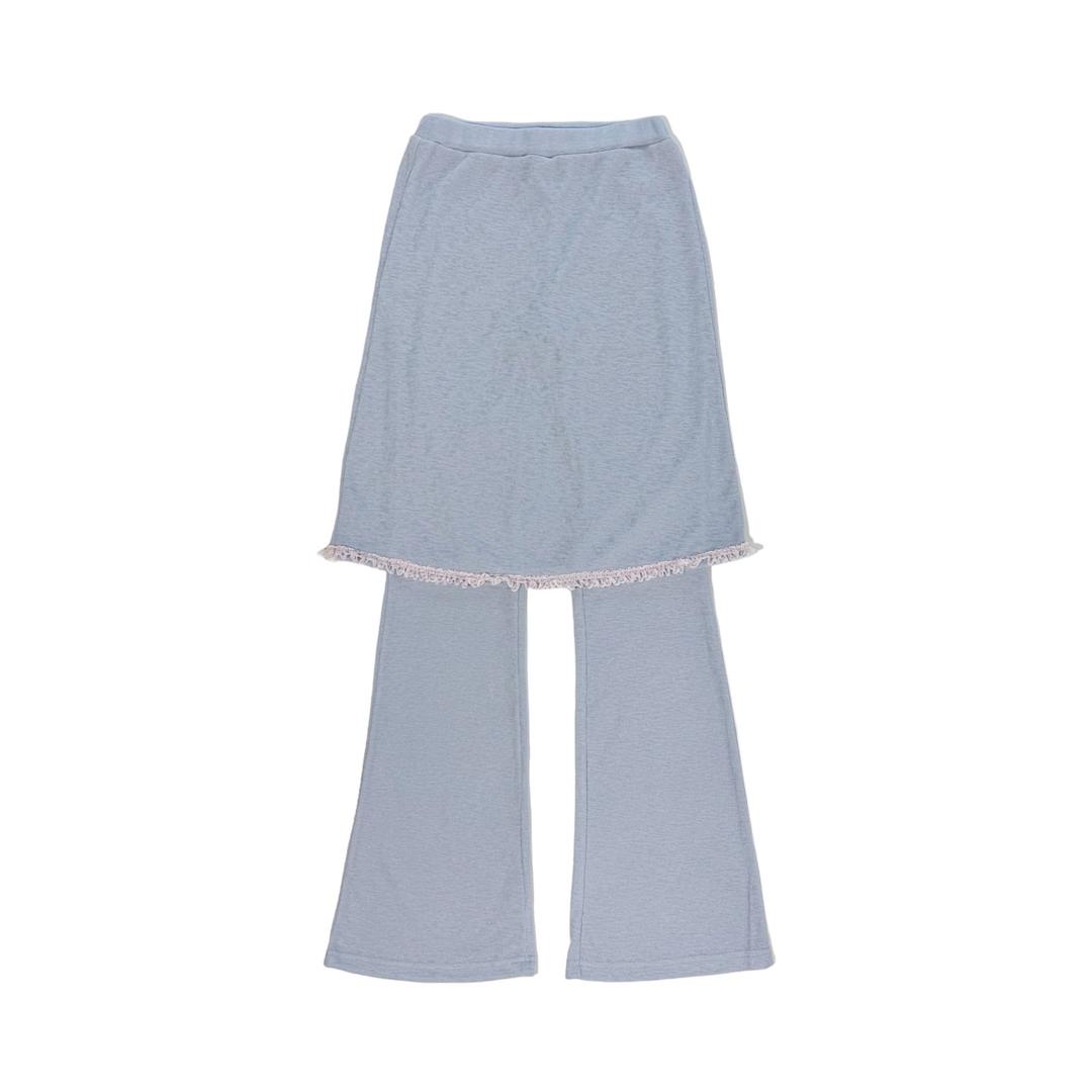 SS24 LACED SKIRT PANTS (PALE BLUE)