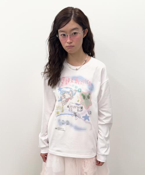 Dreamy Silver Stitched Top [White]