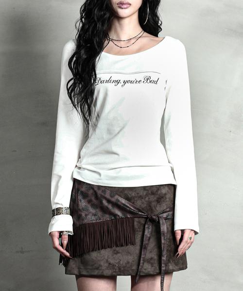 달링유어배드(DARLING, YOU'RE BAD) UNZIPPED LOGO T-SHIRT (Cursive ver.) #WHITE - 사이즈 & 후기 | 무신사