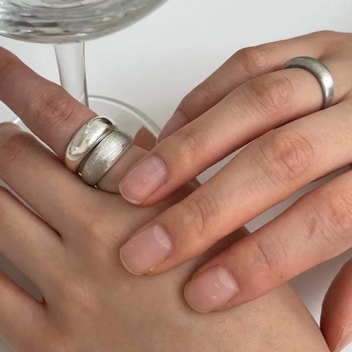 실버 베이직 와이드 볼륨 반지_mvr05