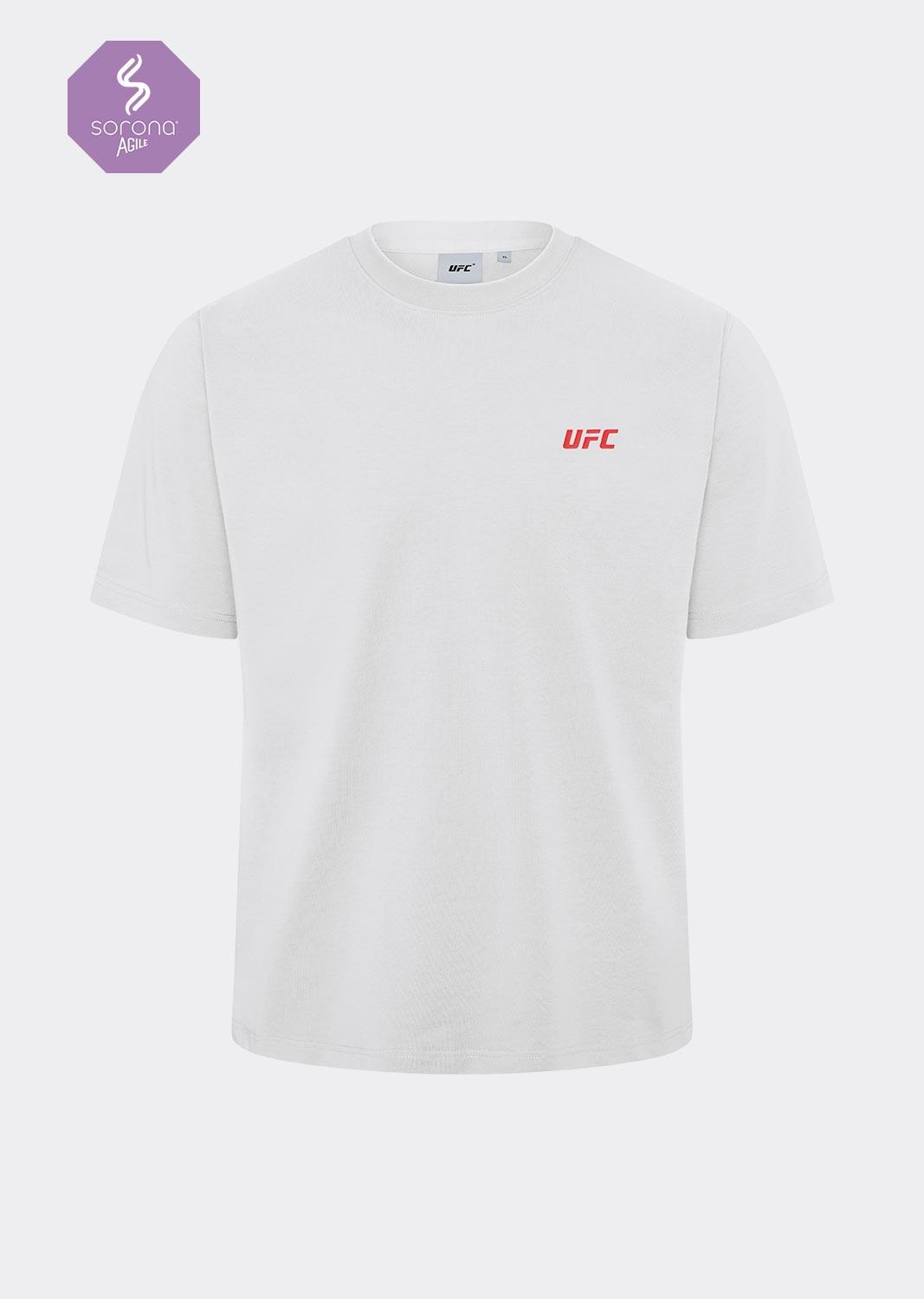 UFC 소로나 릴렉스핏 반팔 티셔츠 화이트 U2SSW2317WH