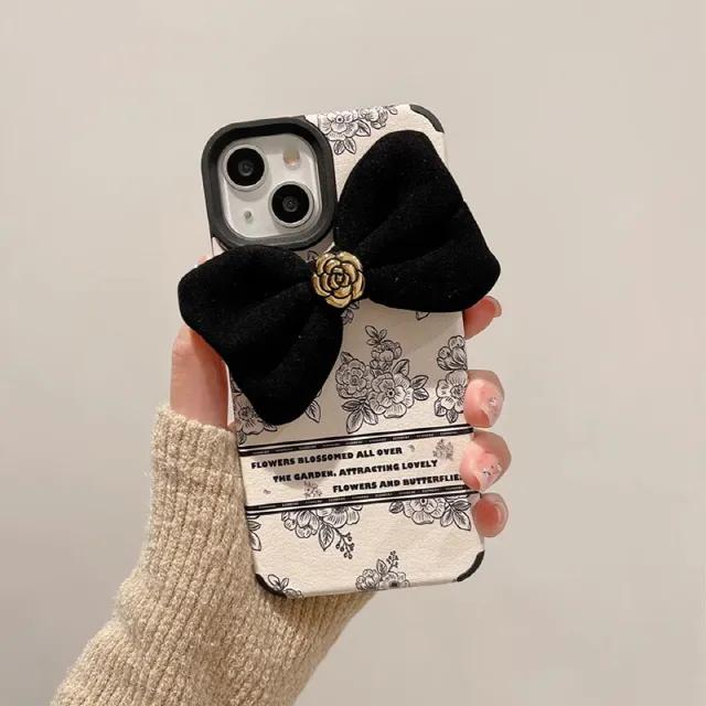 🍎엔틱 블랙리본 아이폰케이스 11.12.13.14.15 PROMAX.프로맥스